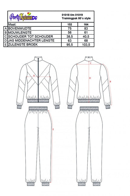 Träningsoverall 80`S Style Barn 164