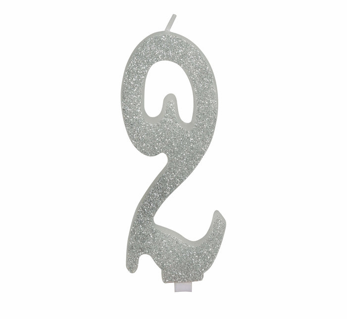 Silverljus 2 år Glitter 12,5cm