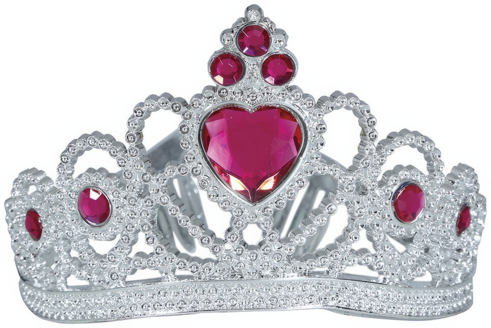 Tiara Guld Flicka Med Färgade Diamanter Barn