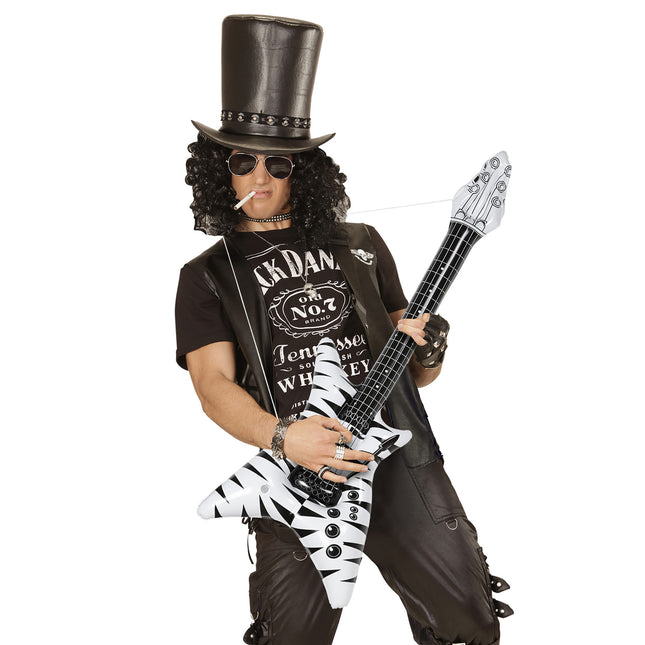 Zebra uppblåsbar gitarr