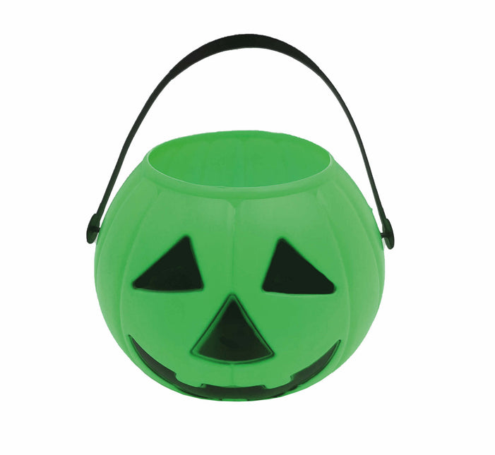 Grön Halloween godishink Pumpa 15cm