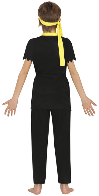 Ninja Dräkt Svart Gul Pojke