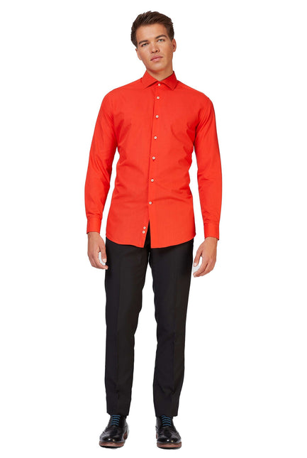 Röd skjorta män <tc>OppoSuits</tc>