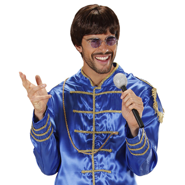 Svart Silver Mikrofon