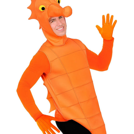 Orange handskar
