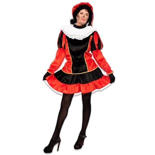 Pietenpak klänning sammet röd