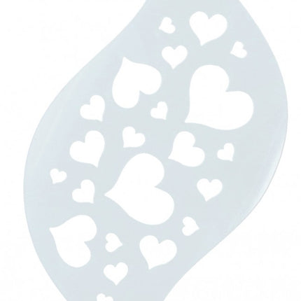 Vit sminkmall Hjärtan