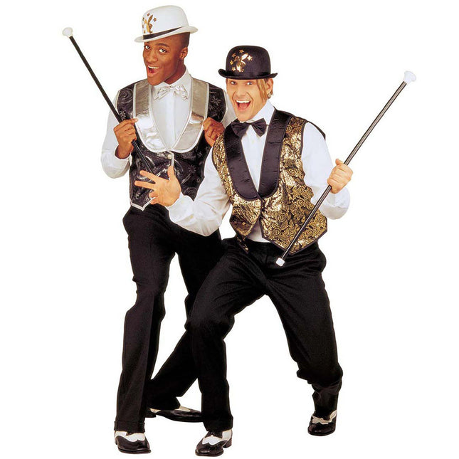 Svart promenadkäpp med ljud