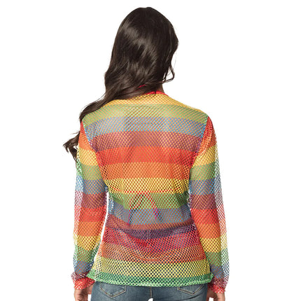 Fishnet Top Ladies Rainbow