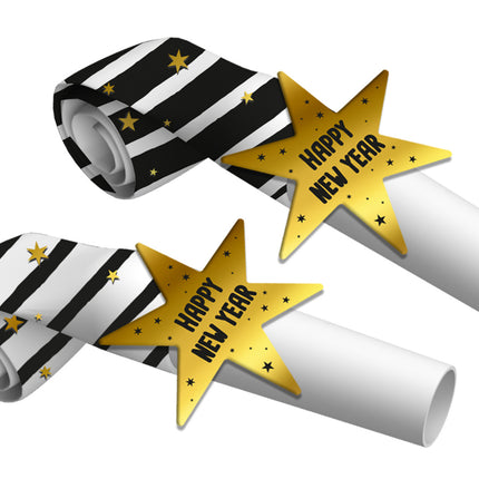 Rulltungor Happy New Year 6st