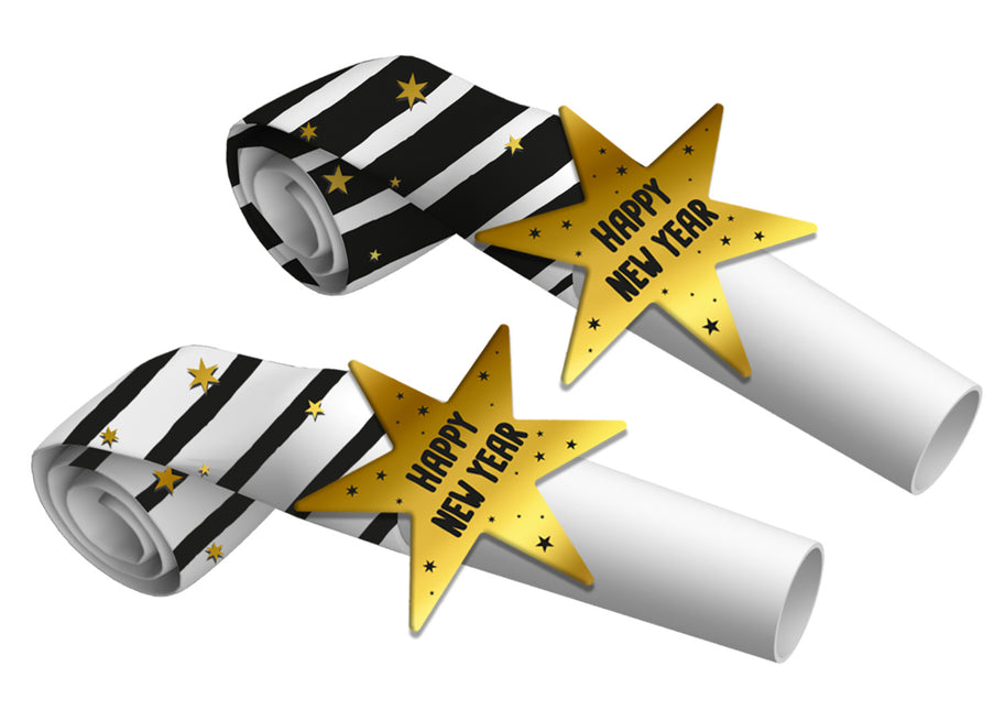 Rulltungor Happy New Year 6st