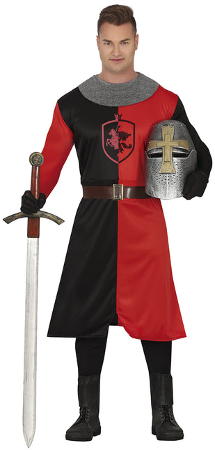 Riddardräkt Blå Röd Män