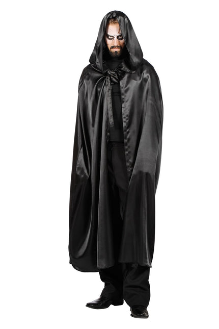 Black Cape Men Satin