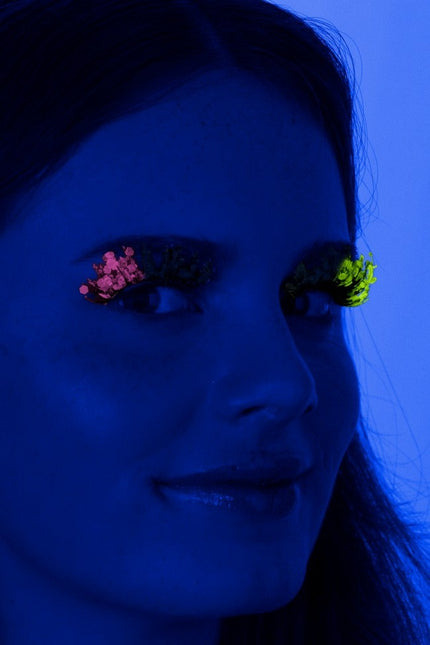 PXP Fake Lashes Glitter UV Grön/Hotpink Barranquilla