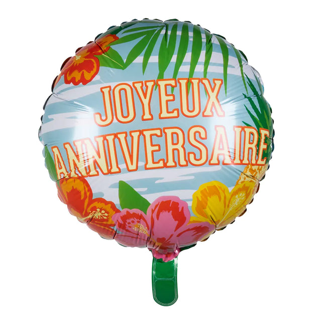 Joyeux Anniversaire Heliumballong Hawaii Tom 45cm