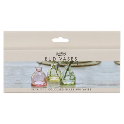 Färgat bordsdekorationsglas 3st