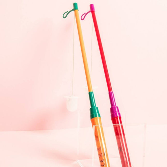 Lyktpinne Röd 40cm inkl. batteri