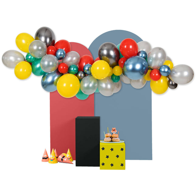 Färgad ballongbåge Monster