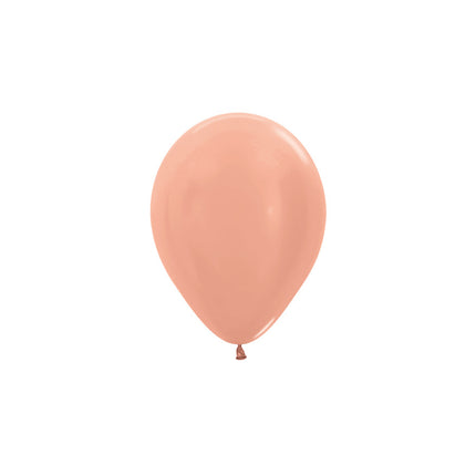 Ballonger Metallic Roséguld 12cm 50st