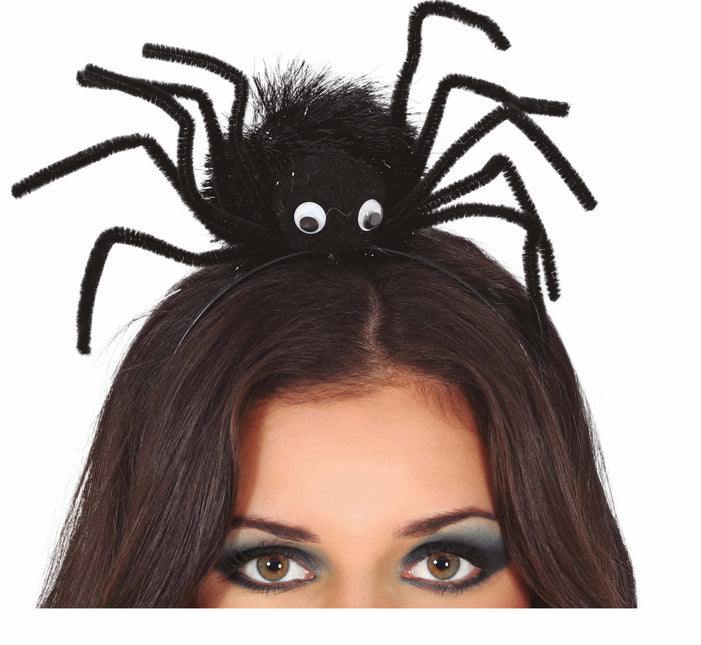Svart hårband Spindel