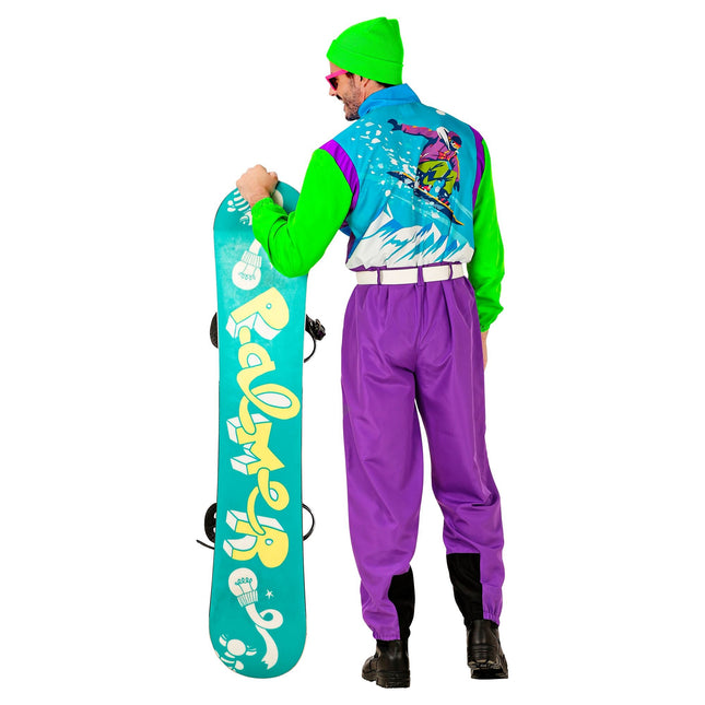 Neon 80-tal Skiddräkt Snowboardåkare
