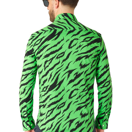 Tiger Grön Skjorta Herr <tc>OppoSuits</tc>