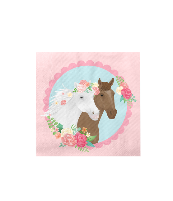 Häst Servetter 16cm 16st