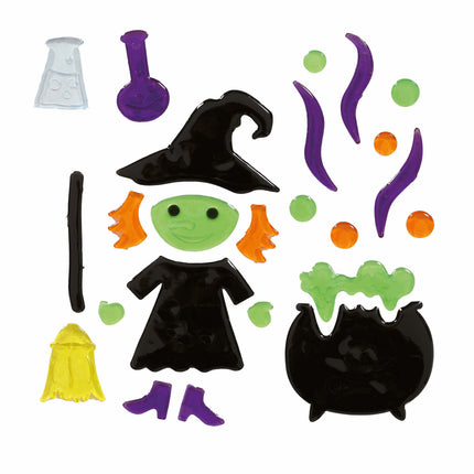 Halloween Fönsterdekoration Häxgryta