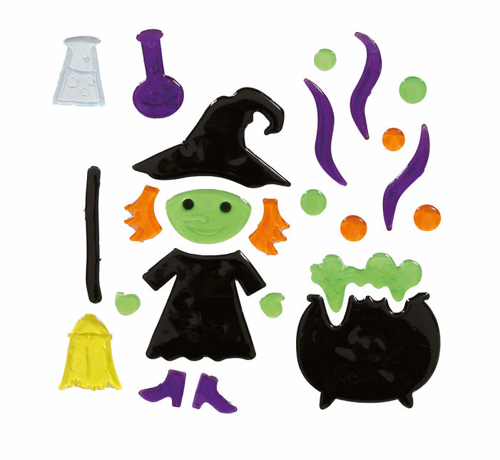 Halloween Fönsterdekoration Häxgryta