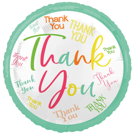 Tack Helium Ballong Färgad 45cm