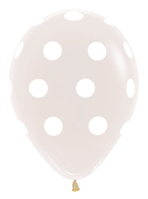 Ballonger Polka Dots Clear 30cm 25st