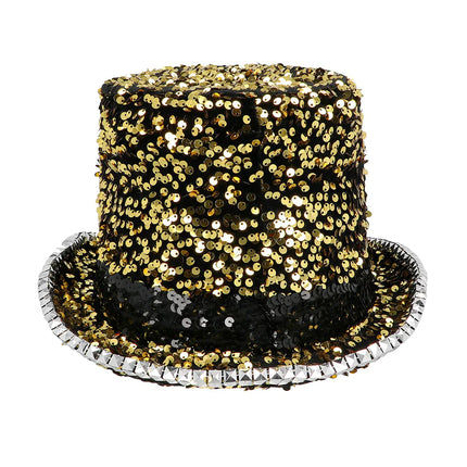 Guld Silver Hatt Paljetter