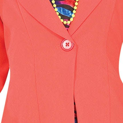 Neon 80S Kostym Regnbåge Dam