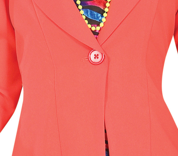 Neon 80S Kostym Regnbåge Dam