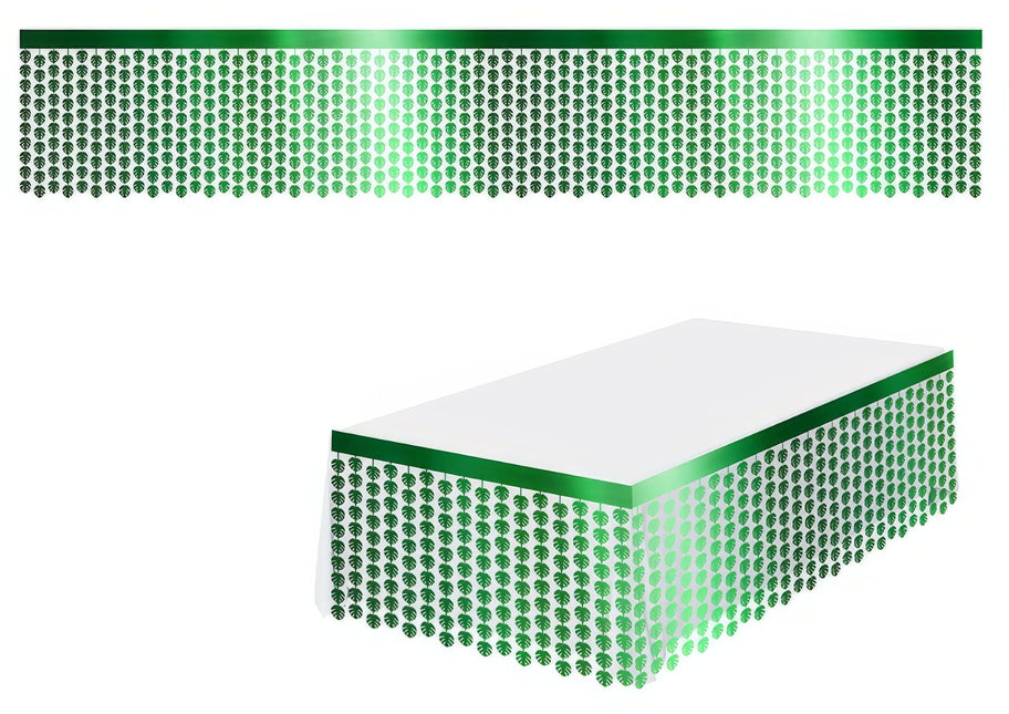 Hawaii Bordsduk Grön Palm Leaves 4m