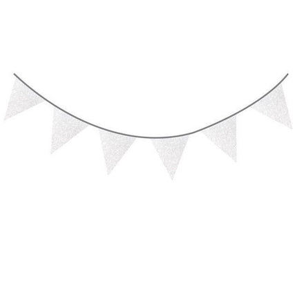 Silverglittergirlanger 6m