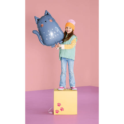 Heliumballong katt tom 69 cm