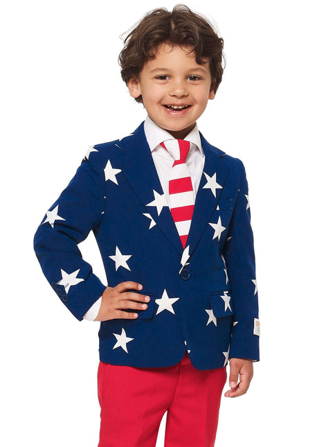 USA Stars Stripes Kostym Pojke <tc>OppoSuits</tc>