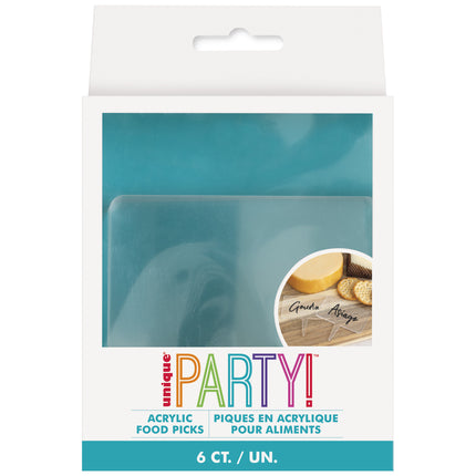 Transparenta etiketter 6st