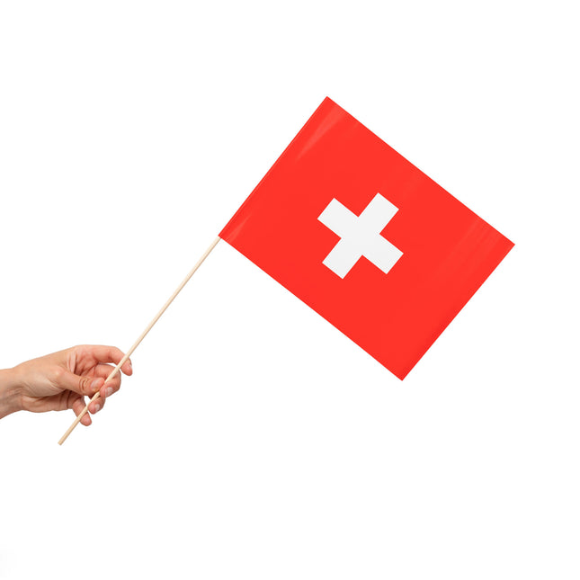 Schweiz Flagga 10st