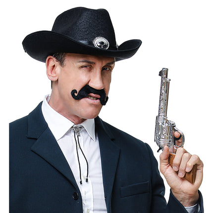 Svart falsk mustasch