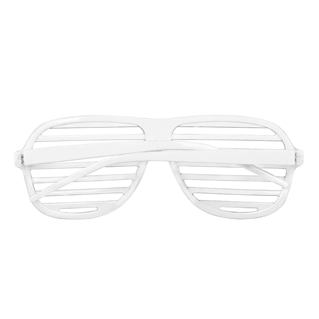 Vita glasögon randiga