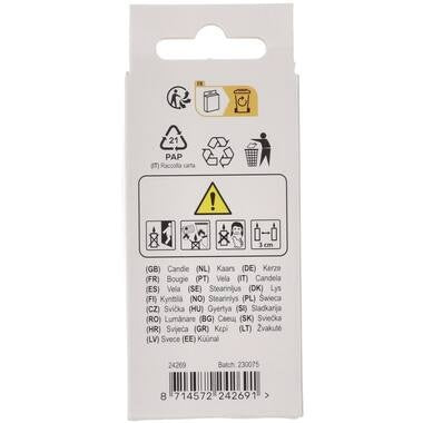 Stearinljus Pastell Figur 9 Mångfärgad