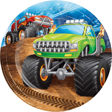 Monster Truck Tallrikar 18cm 8st