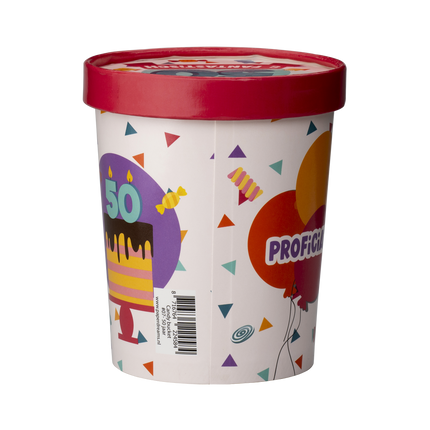 Färgad godisbricka 50 år 12cm