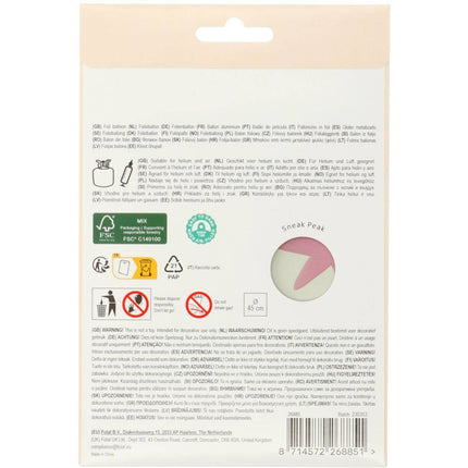 18 år Heliumballong tom 45 cm