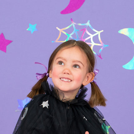 Halloween Hårband Spindelväv 21cm