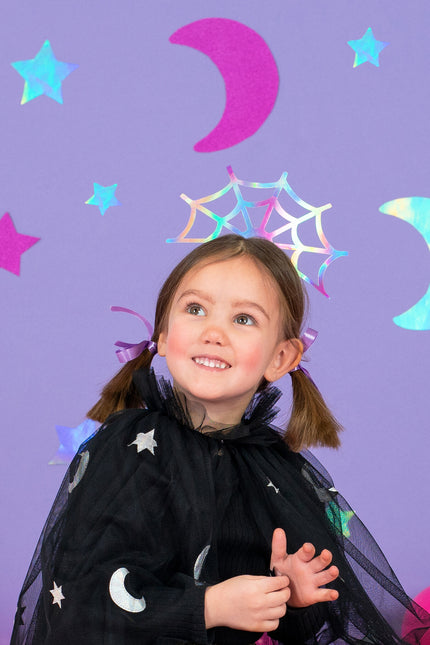 Halloween Hårband Spindelväv 21cm