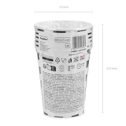 Racingmuggar 220ml 6st