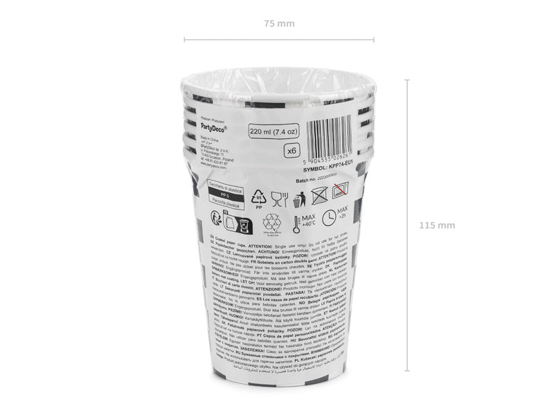 Racingmuggar 220ml 6st